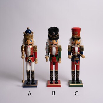 15" King and Soldier Nutcrackers-1